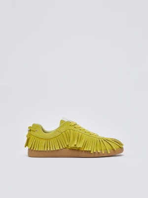 Liu Jo Suede Fringe Sneakers żółty