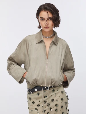 Liu Jo Suede Jacket szary