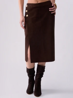 Liu Jo Suede Midi Skirt