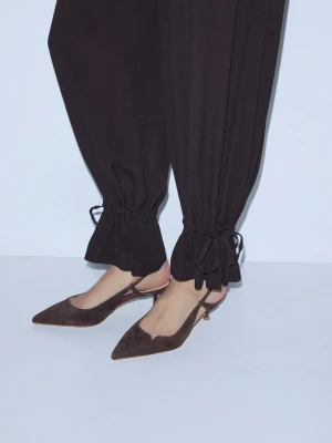 Liu Jo Suede Slingback Pumps Ebony