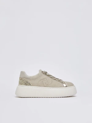 Liu Jo Suede Sneakers With Maxi-logo