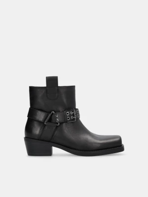 Liu Jo Suede Texan Ankle Boots czarny