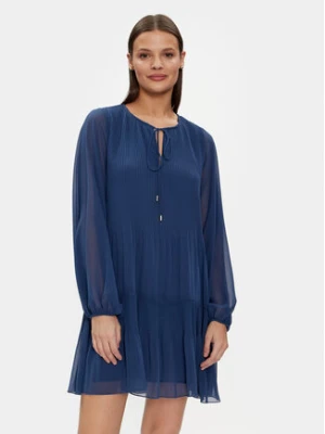 Liu Jo Sukienka codzienna MA4106 T5975 Granatowy Regular Fit