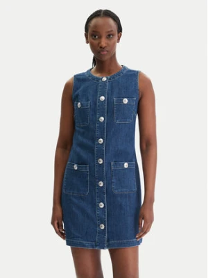 Liu Jo Sukienka codzienna UA6334 D0275 Niebieski Regular Fit