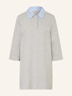 Liu Jo Sukienka Dresowa Z Kamieniami Ozdobnymi grau