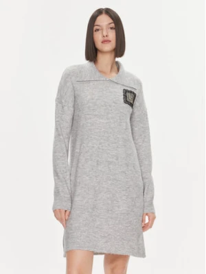 Liu Jo Sukienka dzianinowa 5F3036 MA08O Szary Regular Fit