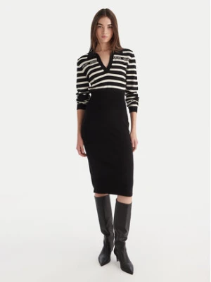 Liu Jo Sukienka dzianinowa TF5215 MS63L Czarny Regular Fit