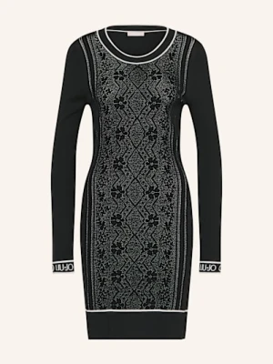 Liu Jo Sukienka Dzianinowa Z Koronką schwarz