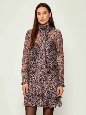 Liu Jo Sukienka + halka | z dodatkiem jedwabiu