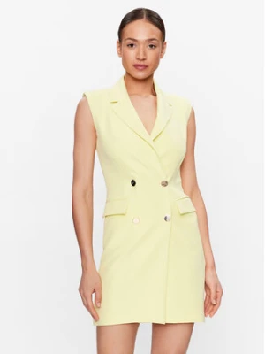 Liu Jo Sukienka koktajlowa CA3046 T2200 Żółty Regular Fit