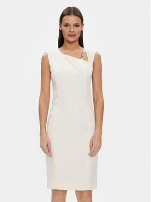 Liu Jo Sukienka koktajlowa CA4211 T2200 Écru Regular Fit