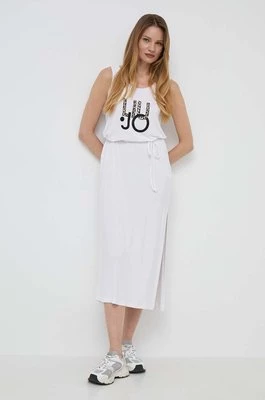 Liu Jo sukienka kolor biały maxi oversize