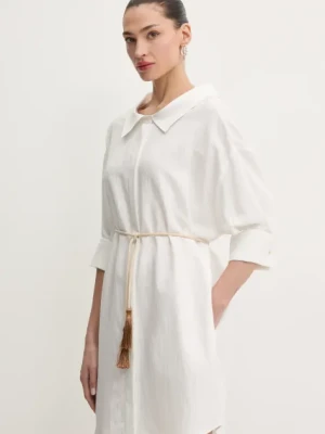 Liu Jo sukienka kolor biały mini oversize WA5397.T6049