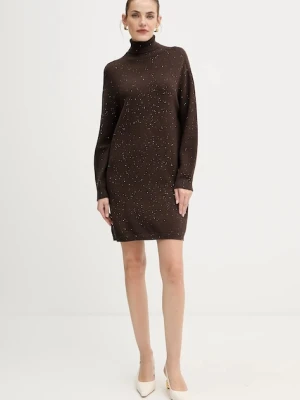 Zdjęcie produktu Liu Jo sukienka kolor brązowy mini oversize MF5484 MA27R