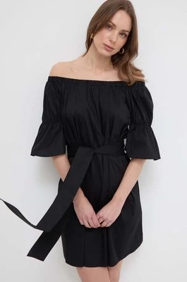 Liu Jo sukienka kolor czarny mini rozkloszowana