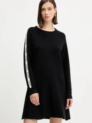 Liu Jo sukienka kolor czarny mini rozkloszowana TF5288.MS63L