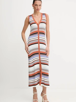 Liu Jo sukienka kolor multicolor maxi dopasowana WA5211.MS55N
