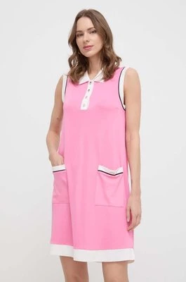 Liu Jo sukienka kolor różowy mini prosta