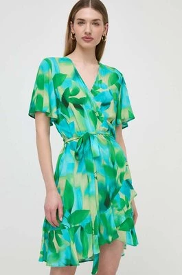 Liu Jo sukienka kolor zielony mini rozkloszowana