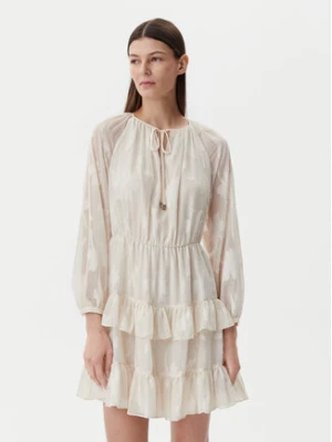 Liu Jo Sukienka letnia WA5321 T4304 Écru Regular Fit