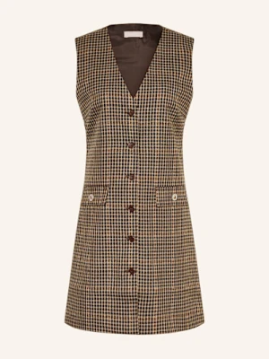 Liu Jo Sukienka Z Błyszczącą Przędzą braun