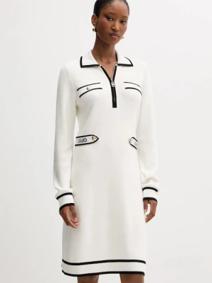 Liu Jo sukienka z domieszką jedwabiu