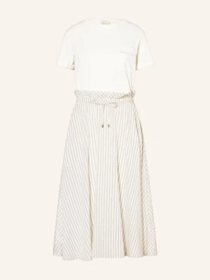 Liu Jo Sukienka Z Mieszanki Materiałów weiss