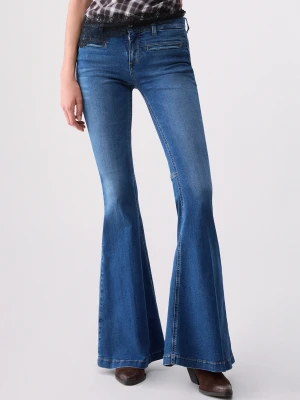 Liu Jo Super Flare Jeans Dark Blue Denim