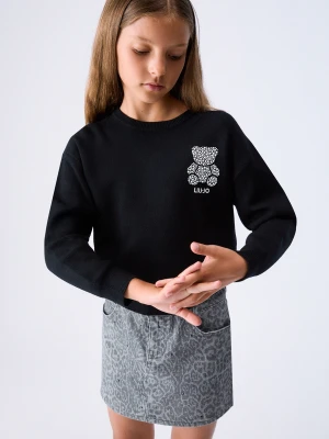 Liu Jo Sweater With Jewel Embroidery czarny