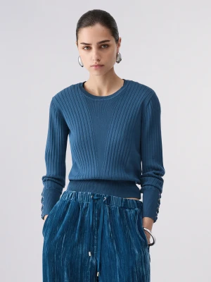 Liu Jo Knit With Laces niebieski