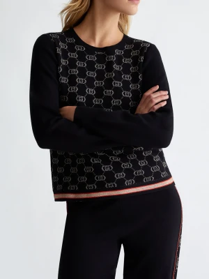 Liu Jo Sweater With Monogram Logo LIUJO