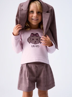 Liu Jo Sweatshirt And Shorts Set różowy