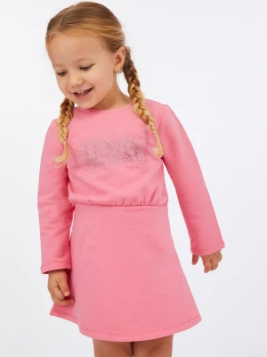 Liu Jo Sweatshirt Dress With Logo And Rhinestones LIUJO