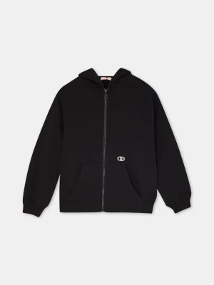 Liu Jo Sweatshirt In Cotton With Zip czarny