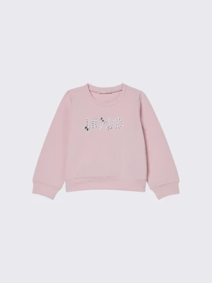 Liu Jo Sweatshirt With Bejewelled Logo LIUJO
