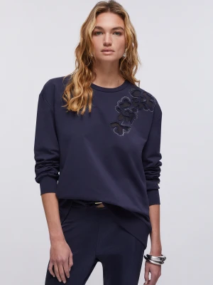 Zdjęcie produktu Liu Jo Sweatshirt With Floral Embroidery LIUJO