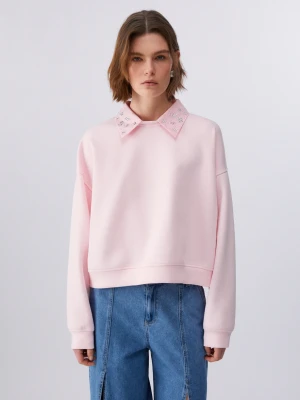 Liu Jo Sweatshirt With Jewel Embroidery