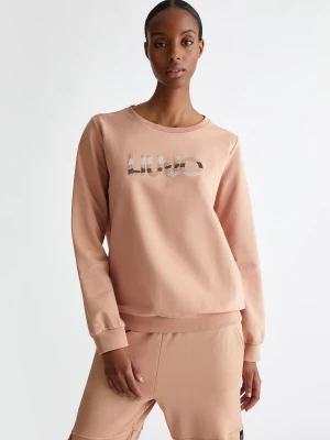 Liu Jo Sweatshirt With Logo And Gemstones LIUJO