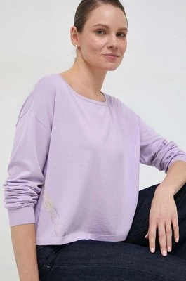 Liu Jo sweter damski kolor fioletowy lekki