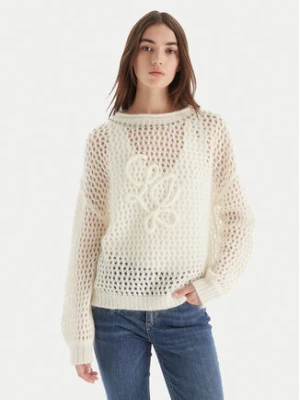 Liu Jo Sweter MF5430 MS039 Écru Relaxed Fit