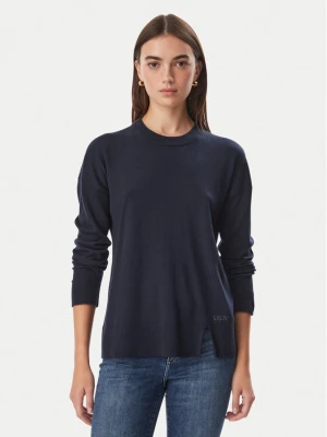 Liu Jo Sweter WF6418 MA16R Granatowy Regular Fit