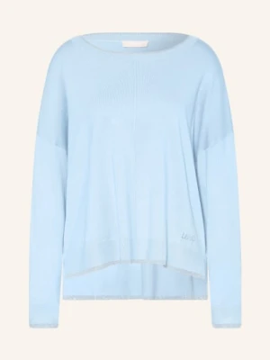 Liu Jo Sweter Z Błyszczącą Przędzą blau