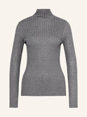 Liu Jo Sweter Z Błyszczącą Przędzą silber