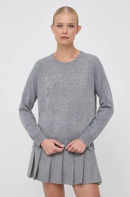 Liu Jo sweter z domieszką wełny damski kolor szary lekki