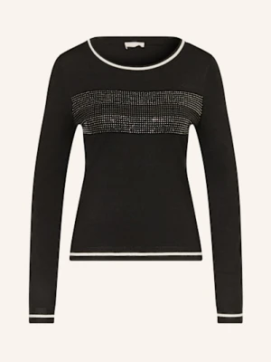 Liu Jo Sweter Z Ozdobnymi Kamykami schwarz