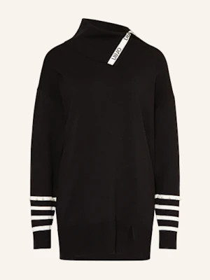 Liu Jo Sweter Z Ozdobnymi Perełkami schwarz