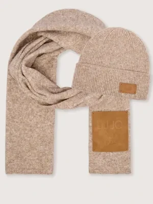Liu Jo Szal + czapka | z dodatkiem wełny