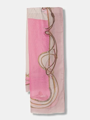 Liu Jo szal damska kolor różowy wzorzysta 2A6052 T2745