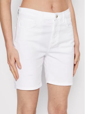 Liu Jo Szorty jeansowe WA2542 T3055 Biały Slim Fit