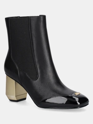 Liu Jo sztyblety skórzane SAMY 02 damskie kolor czarny na słupku SF5087PX69522222